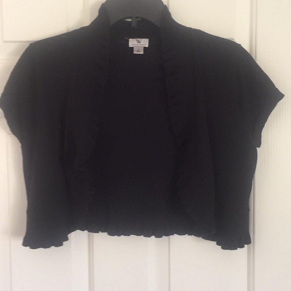 Women’s mid drift cap sleeve sweater